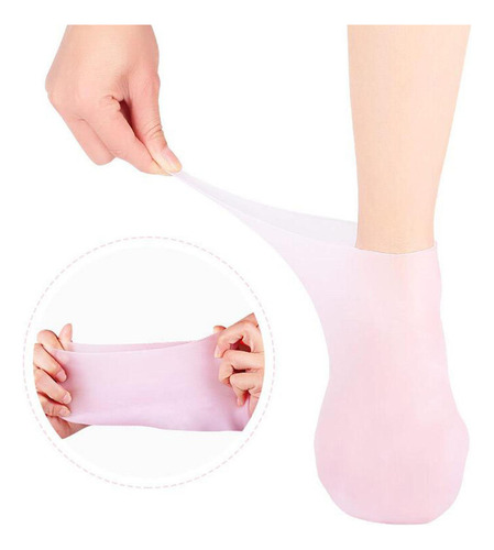 2 Calcetines De Gel De Silicona Suave Mangas Calcetines