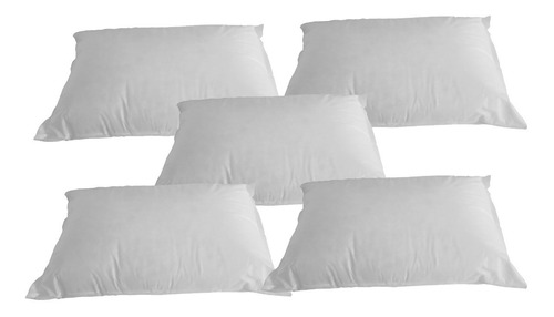 Pack X5 Almohadas Fiberball Con Relleno De Silicona