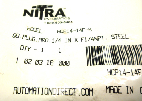 New Sealed Mixed Lot Of 24 Nitra Hc14-14m-b Hcp14-14m-m Ccc