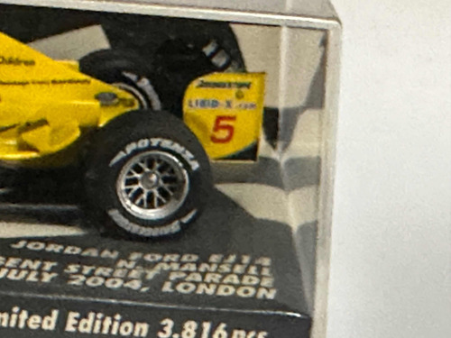 Miniatura Minichamps 1/43 Jordan Ej14 Nigel Mansell Completa