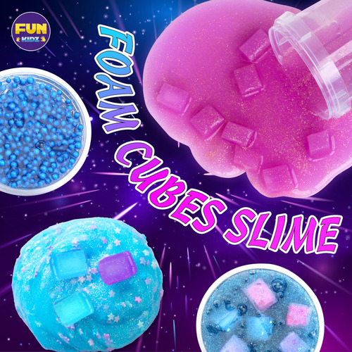 Slime Kit Funkidz Ultimate Metallic Galaxy Para Niños De 8 A