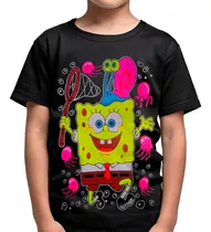 Comprar Remera Bob Esponja - Bob Esponja Y Gary - Brilla Oscuridad