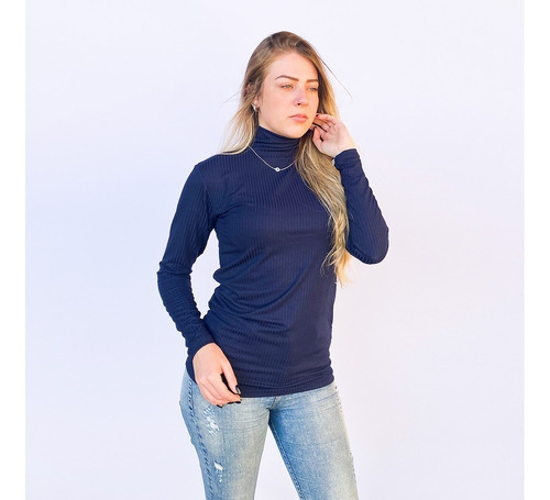 Blusa De Frio Feminina Cacharrel Gola Alta Inverno Linda Top