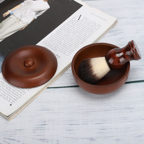 Cream Soap Bowl Masculino Barba Para Barba, Escova De Cabelo