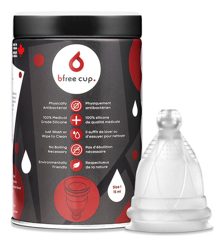 Bfree - Taza Menstrual Sin Fugas, Reutilizable, Ecolgica, Pa