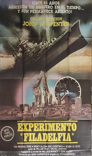 Poster De La Película Antigua Experimento Filadelfia 755 (Usado)