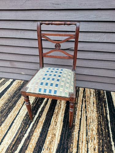 Antigua Consola + Silla Sheraton, Elegancia Y Firmeza (Usado)