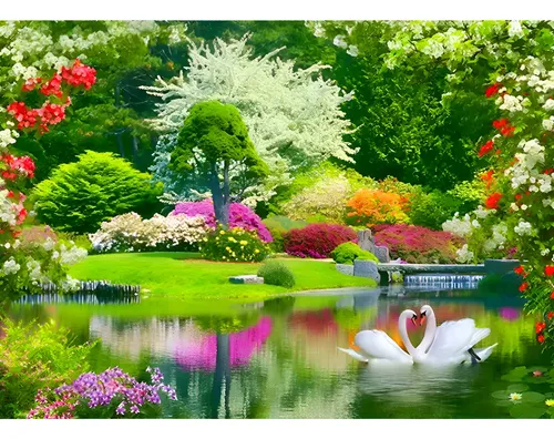 Pack De 4 Cuadros Diamantes 5D De Paisajes Zen 50x40 Cm – Orquídeas Y Naturaleza, Kit Completo Para Adultos Y Principiantes