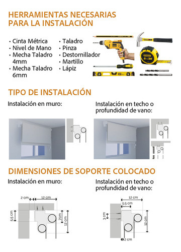 Cortina Roller Doble Blackout-sunscreen 6% 80x90cm Dbsu1 Blanco