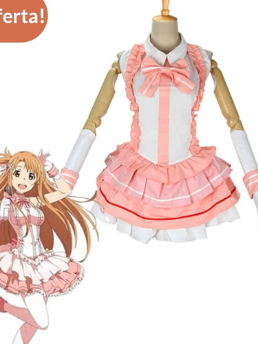 Disfraz Anime Cosplay Asuna Yuuki Femenino Mediano Halloween