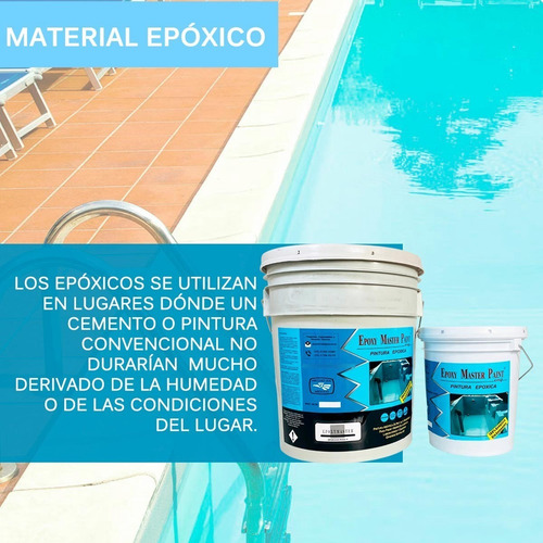Imagen 7 de 10 de Pintura Para Alberca 20 Kgs Para 100 M2