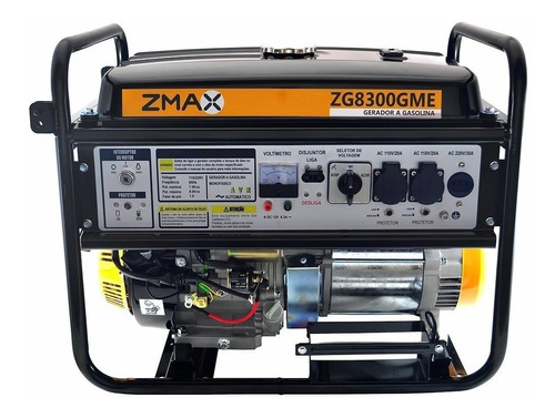 Gerador portátil Zmax ZG8300GME 8000W monofásico com tecnologia AVR 110V/220V