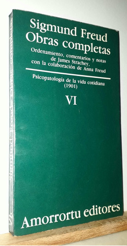 Obras Completas. Sigmund Freud. Tomo 6. Editorial Amorrortu