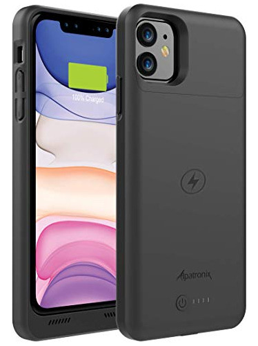 Alpatronix iPhone 11 Bateria Case 5000mah Slim Portable Qi S