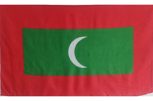 Bandera De Maldives (tamaño 90x150cms) Doble Faz