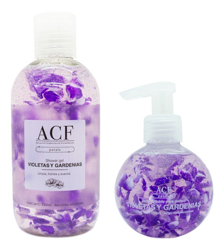 Acf Petals Kit Shower Gel Ducha + Jabón De Manos Violetas