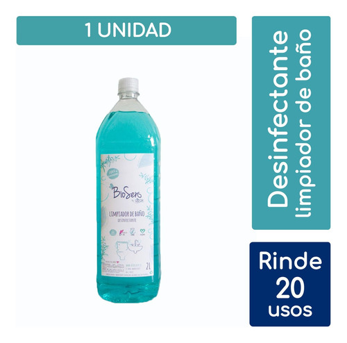 Limpiador De Baño Desinfectante  - Biodegradable 2l Biosens