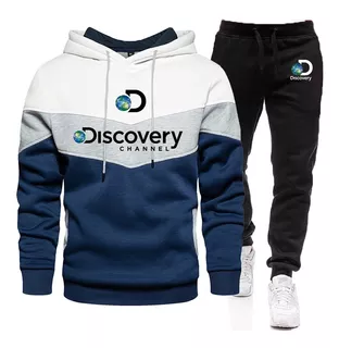 Nuevas Sudaderas Con Capucha Patchwork Discovery Channel Par