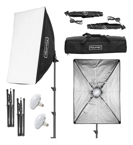 Kit De Iluminación Continua Softbox De 2 Luces Led Spe...