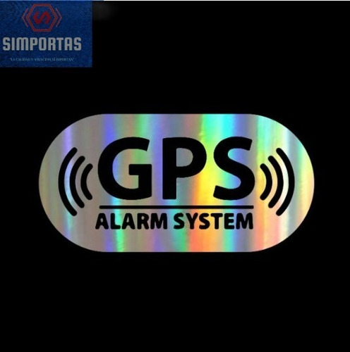 Imagen 1 de 2 de Gps Logo Adhesivo Grande Muy Reflectante 16x8cms Stgo.