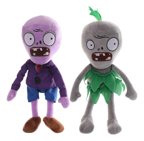 Peluche Plantas Vs Zombies - Zombie Morado+zombie Polinesia