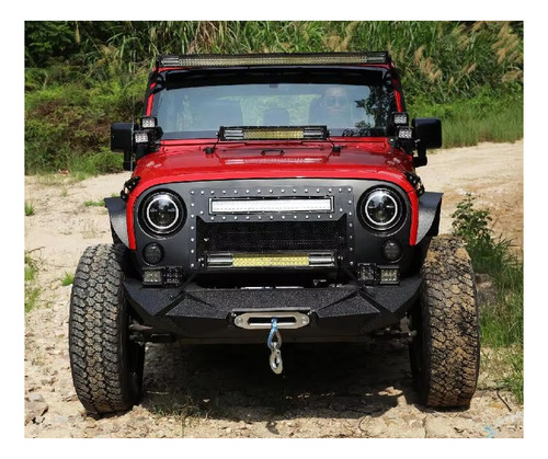 Par Bases Porta Faros Auxiliares Parabrisas Jeep Wrangler Jk