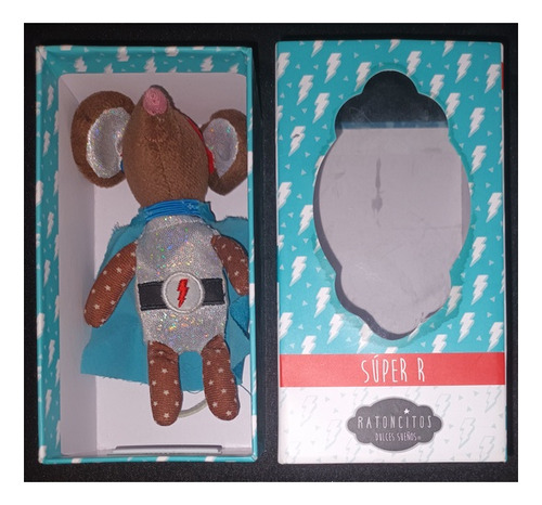 Ratoncitos Dulces Sueños Peluche Super R, 15.5x8.5 Cms. (Usado)