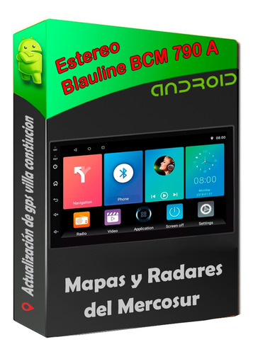 Actualizacion De Gps Estereo Blauline Bcm 790a Igo Mercosur (Usado)