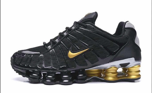 Nike Shox Tl Black And Gold Original Talla: 7 Usa 25 Cm