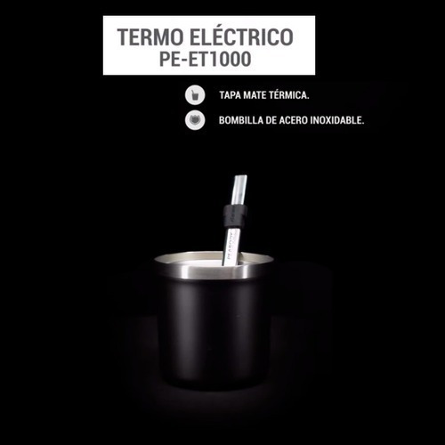 Imagen 8 de 8 de Termo Electrico Peabody E-termo 1l Mate Bombila Pe-et1001