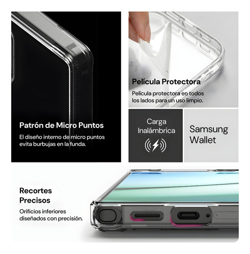 Funda Reforzada Para Samsung S25 Ringke Fusion Protectora Clear