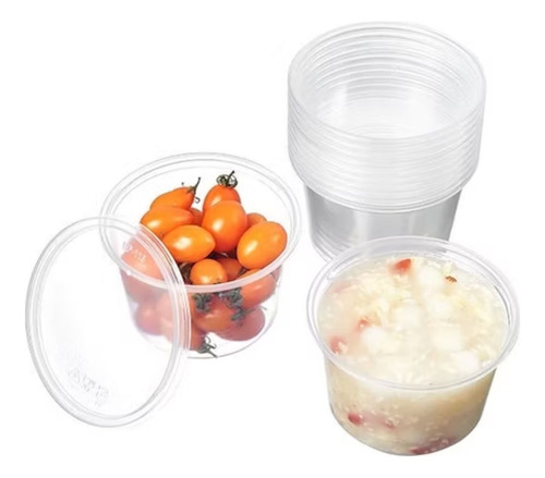 Set 10 Envases Sopa Plastico 16oz 473ml Envase Desechable