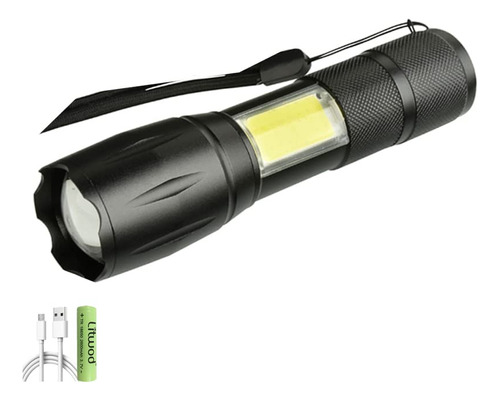 Linterna Led Xm-l T6 Cob Antorcha Aluminio 4 Modo Luz Zoom (