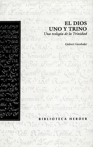 Libro El Dios Uno Y Trino