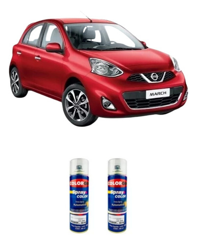 Spray Na Cor Do Seu Carro Vermelho Alert Nissan + Verniz