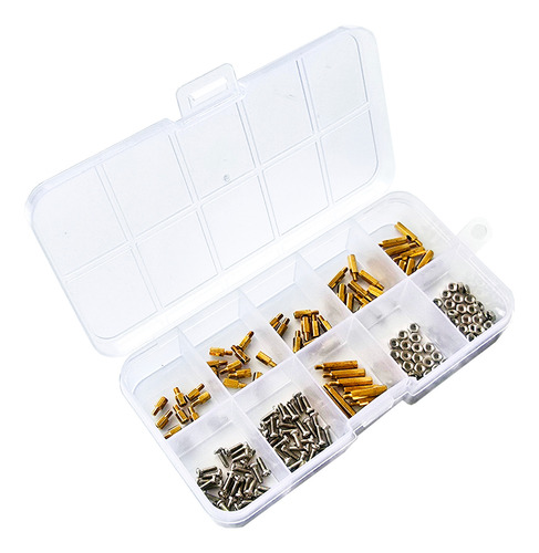 Kit 180pcs M2 Espaciador Separador Hexagonal M2 Metal Tuerca