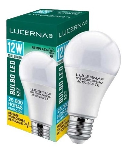 2 Bombillos Bulbo Led 15w 6500k Lucerna E27