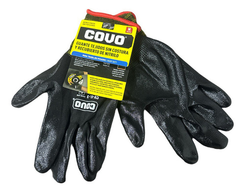 Guantes De Nitrilo Negro Pack 2 Marca Covo