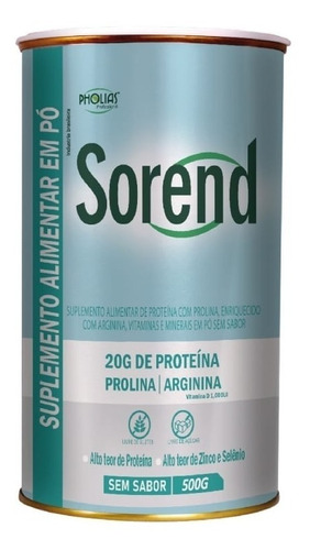 Sorend 500g- Pó Suplemento Protéico, Ótimo Para Cicatrização