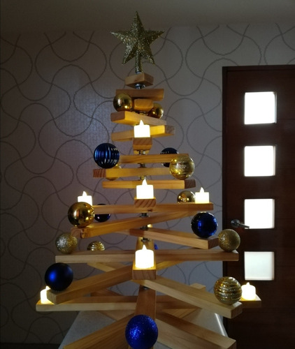 Árbol Navideño De Madera