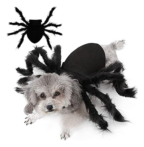 Halloween Dogs Cats Costume Furry Giant Simulation Spid...