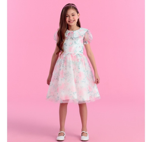 Vestido De Festa Infantil Ballet Flowers Petit Cherie 22508