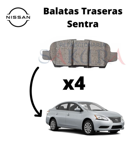Kit Frenos Traseros Sentra 2013-2019 Original