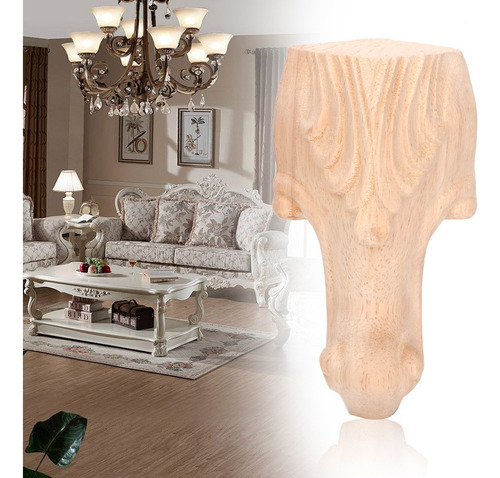 Q Patas Gabinete 4 Piezas Talladas Sofá Muebles De Pie De