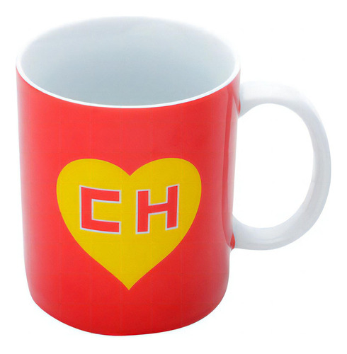 Caneca Porcelana Chapolin Colorado  Logo