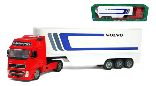 Volvo Fh16 - Camión Semirremolque 5 Ejes - Rb New Ray 1/32 Blanco Y Rojo