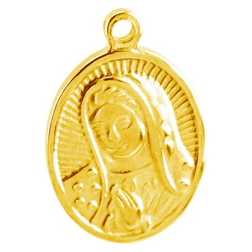 Colgante De Collar De La Virgen María, Busto De Me 13x20gold