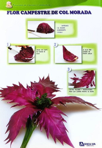 Tallado De Frutas Y Verduras, Flores Hojas Animales Figuras
