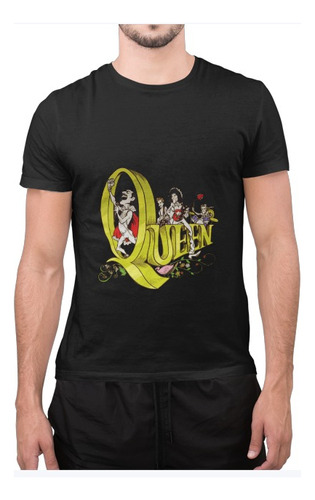 Polera Unisex Queen Rock Banda Diseño Algodon Estampado