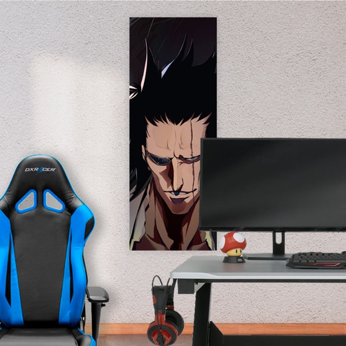 Cuadro Grande De Anime Bleach Kenpachi 30x80cm - Animeras